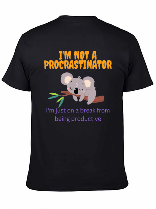 Funny Procrastinator Koala T-Shirt