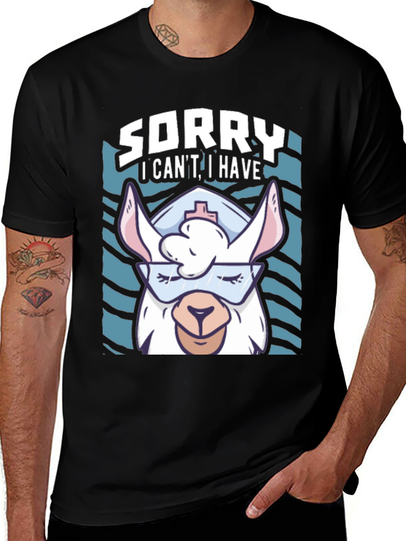 Llama Nurse T-Shirt Funny Animal Tee