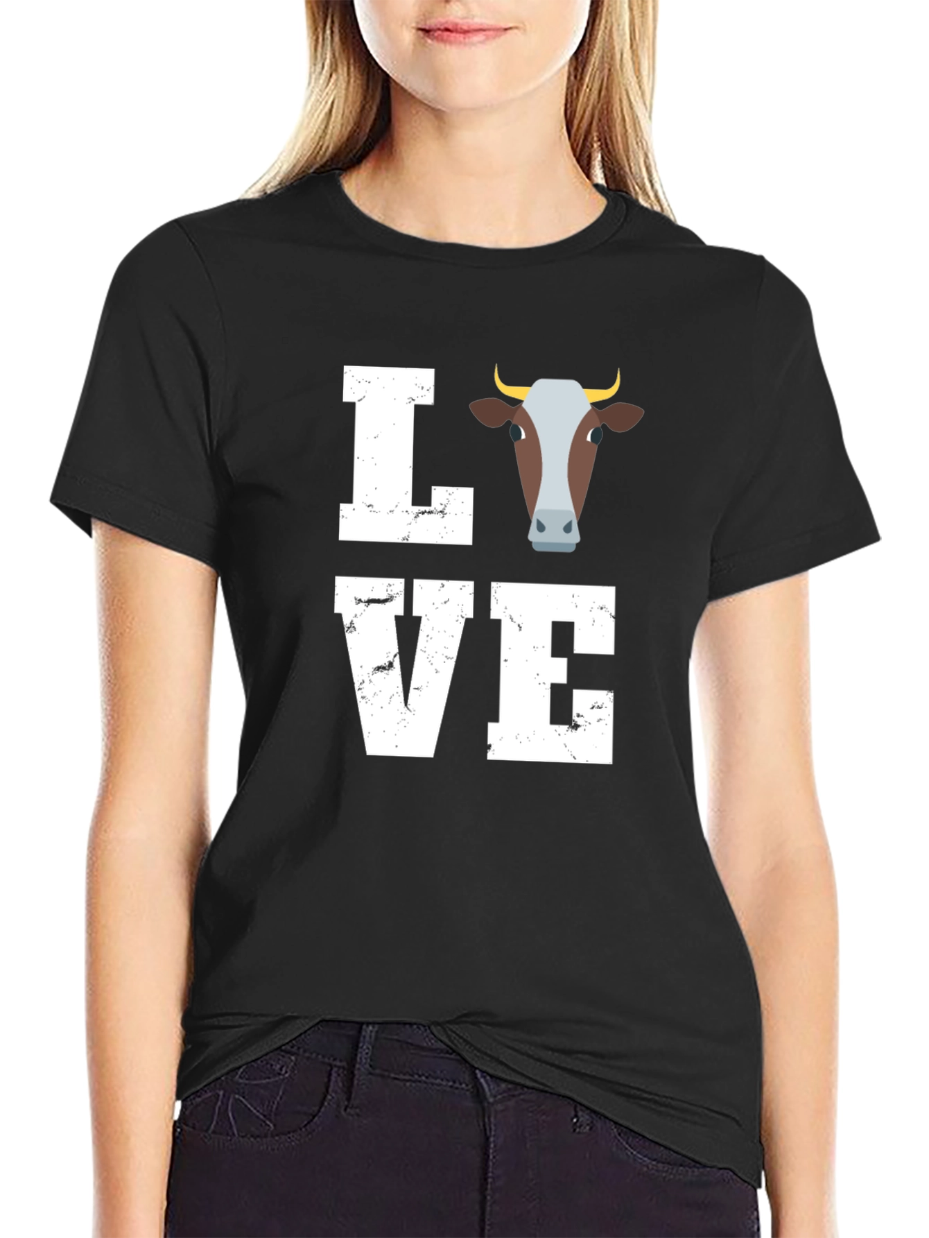 Love Cow Graphic T-Shirt - Unisex Tee