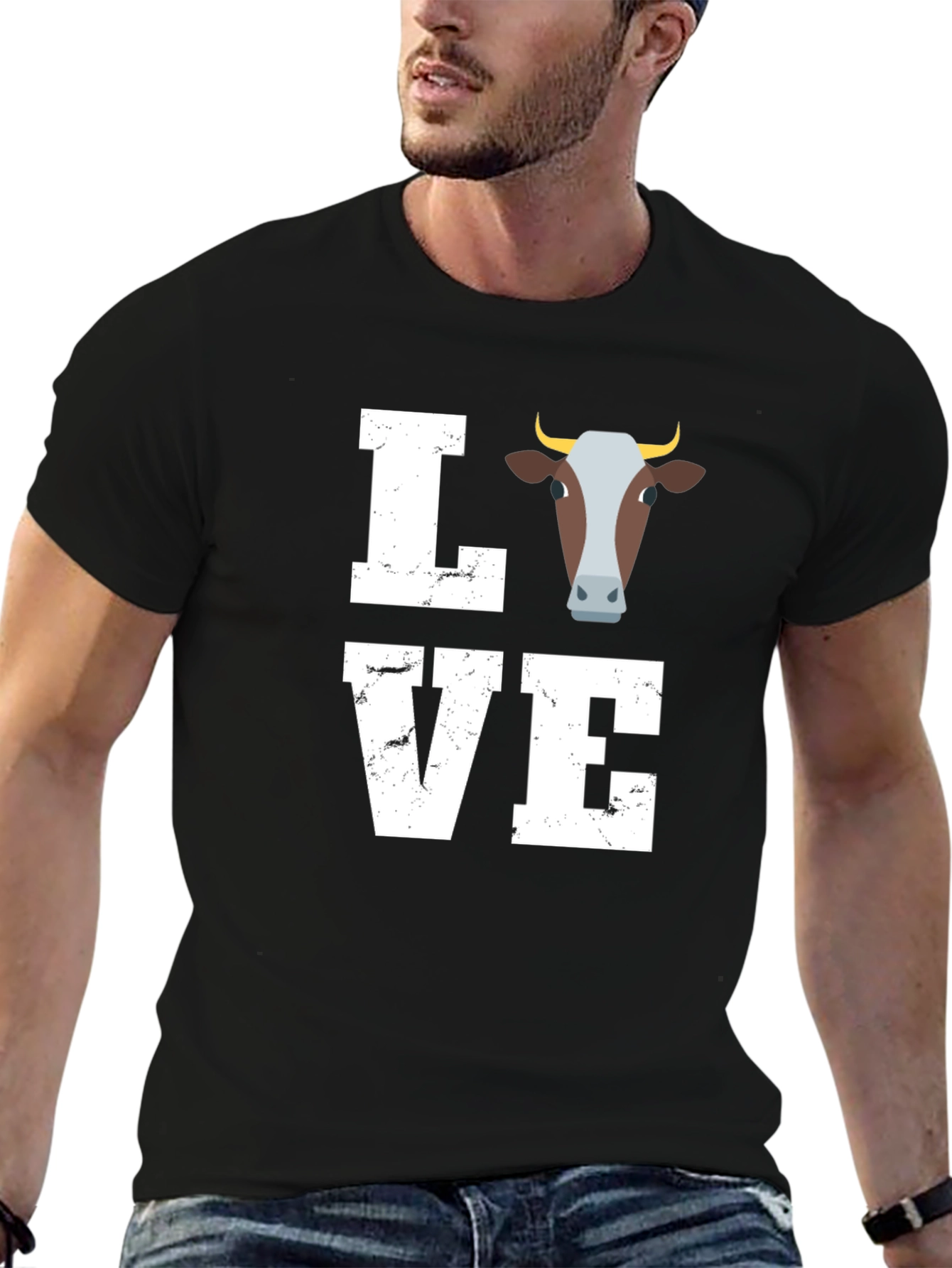 Love Cow Graphic T-Shirt - Unisex Tee
