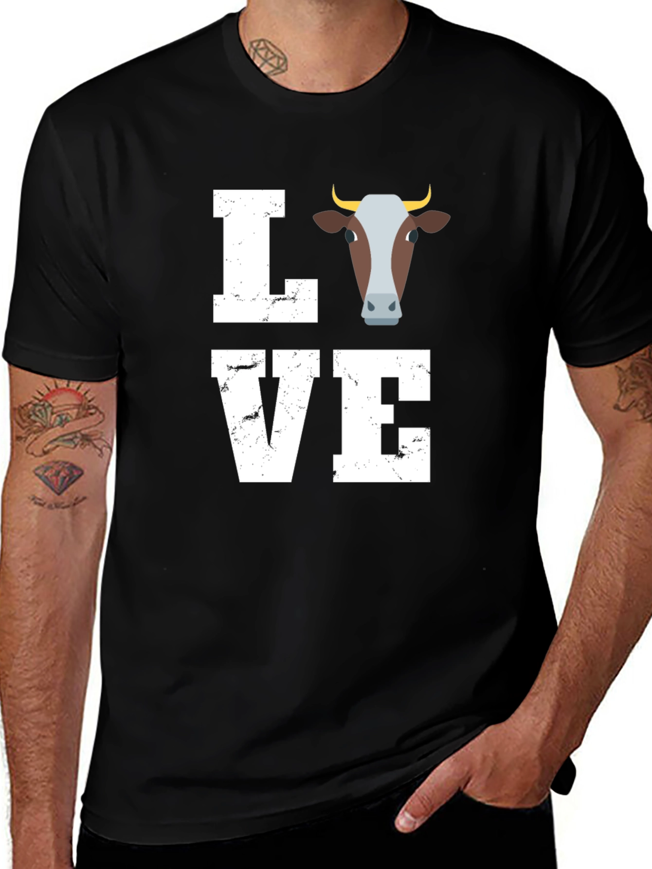 Love Cow Graphic T-Shirt - Unisex Tee