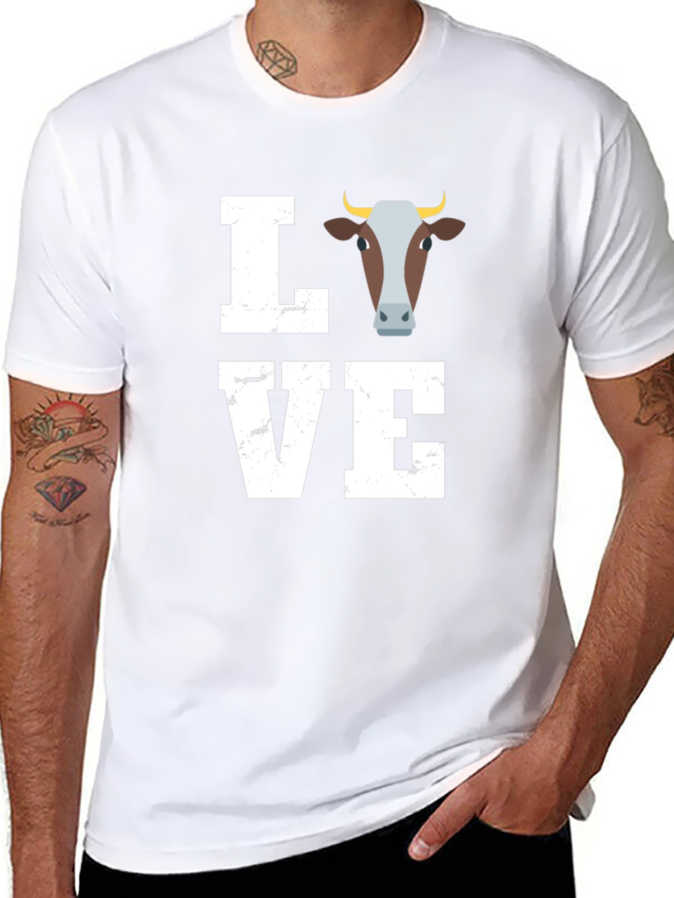 Love Cow Graphic T-Shirt - Unisex Tee