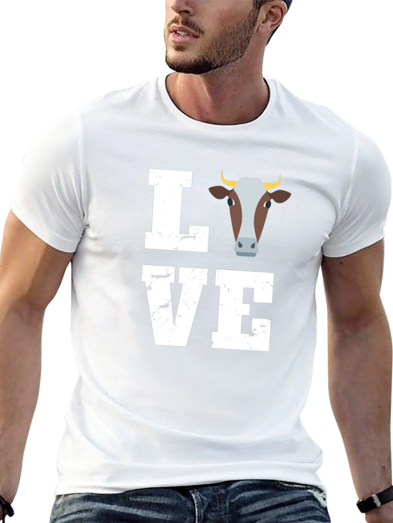 Love Cow Graphic T-Shirt - Unisex Tee