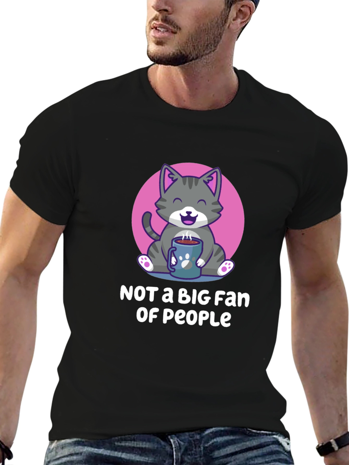 Cat Lover Tee: Not a Big Fan of People