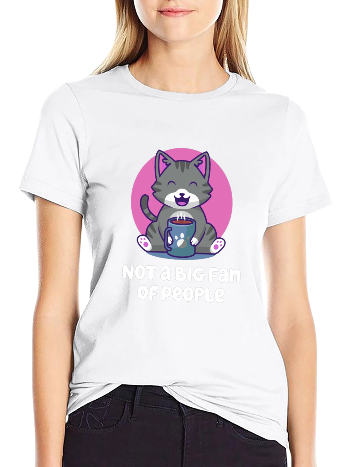 Cat Lover Tee: Not a Big Fan of People