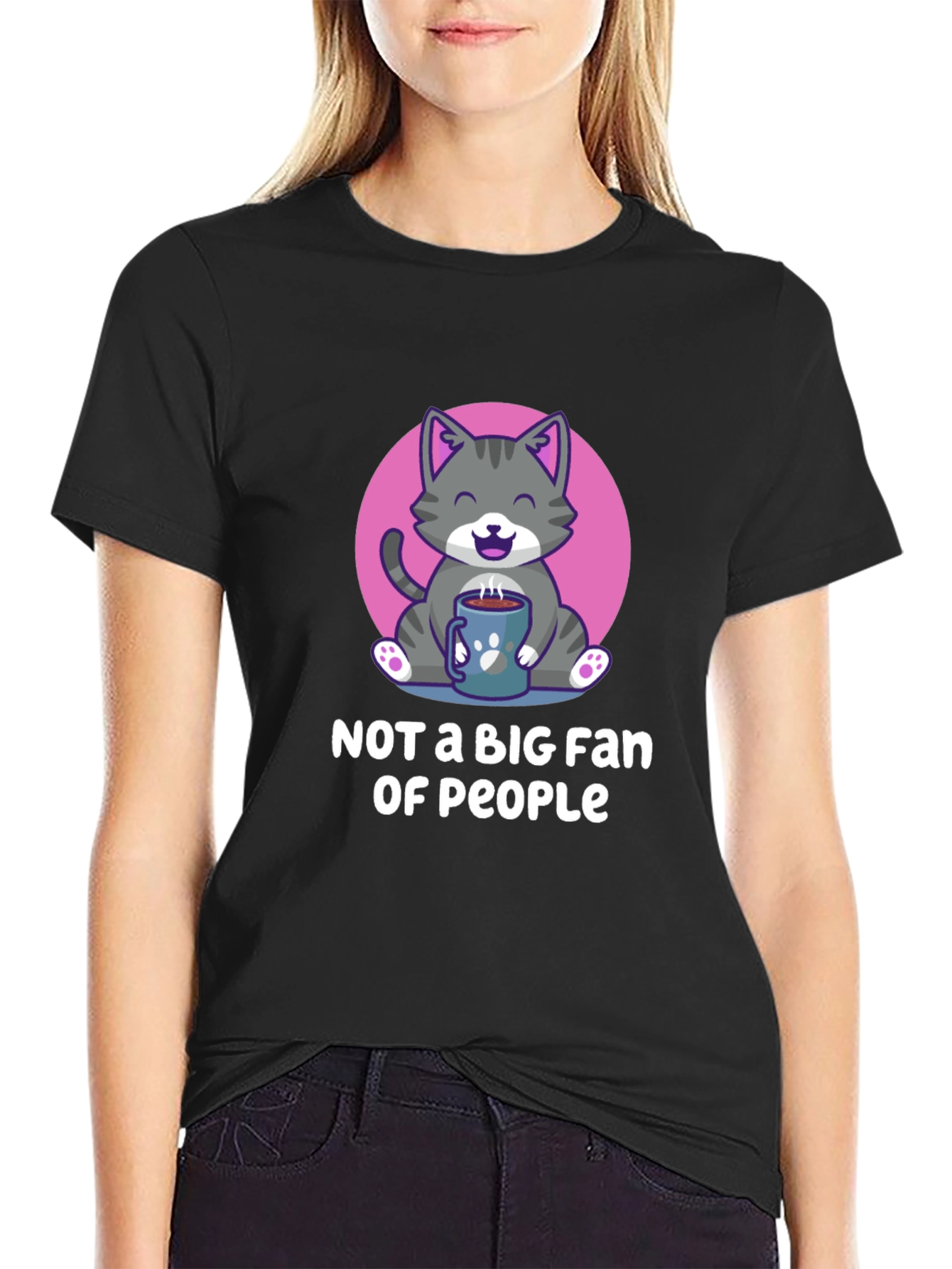 Cat Lover Tee: Not a Big Fan of People