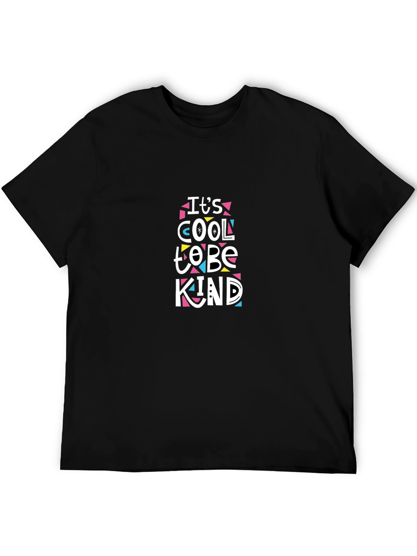 Cool to Be Kind Graphic Print Black T-Shirt
