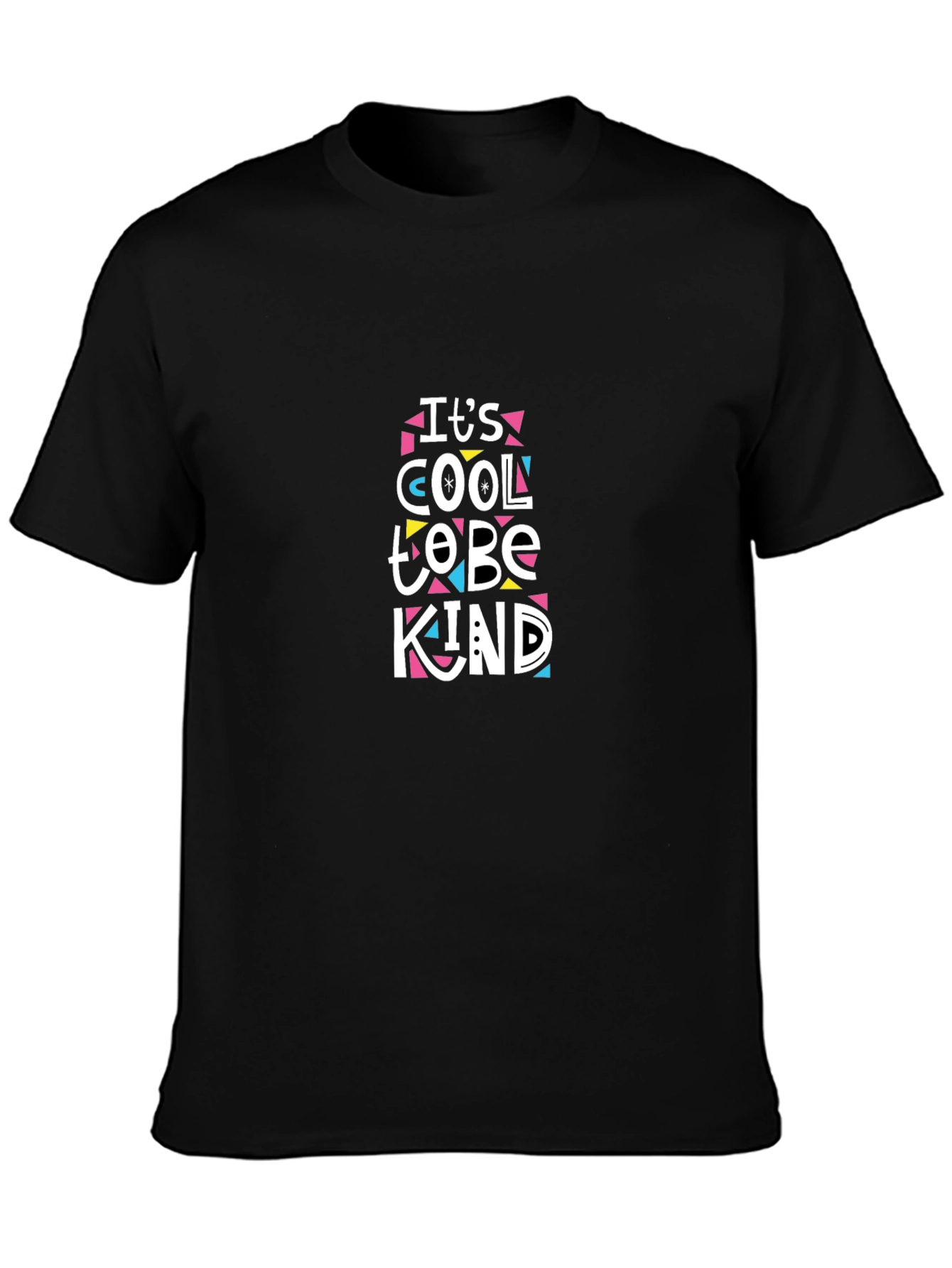 Cool to Be Kind Graphic Print Black T-Shirt
