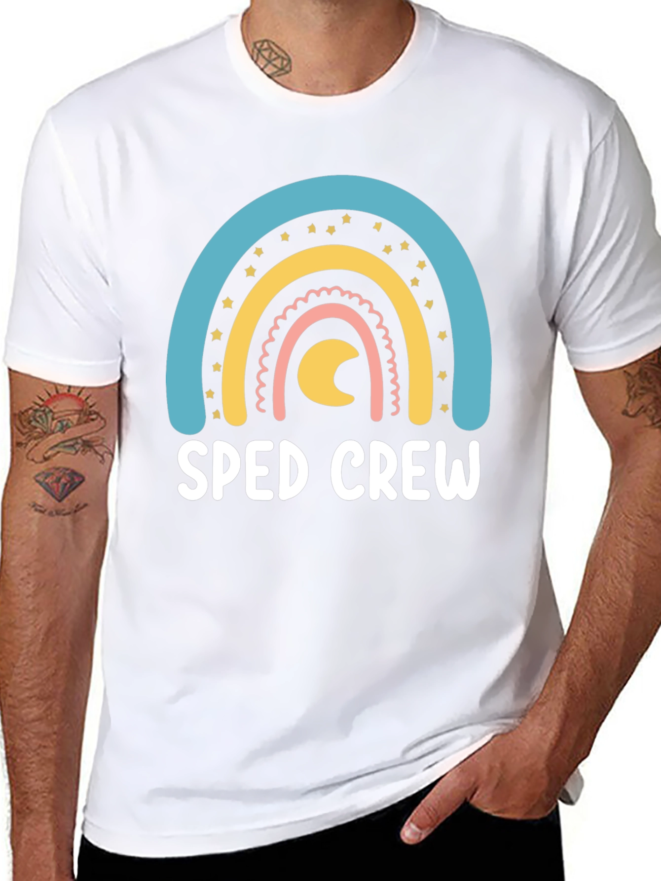 SPED Crew Rainbow Graphic T-Shirt