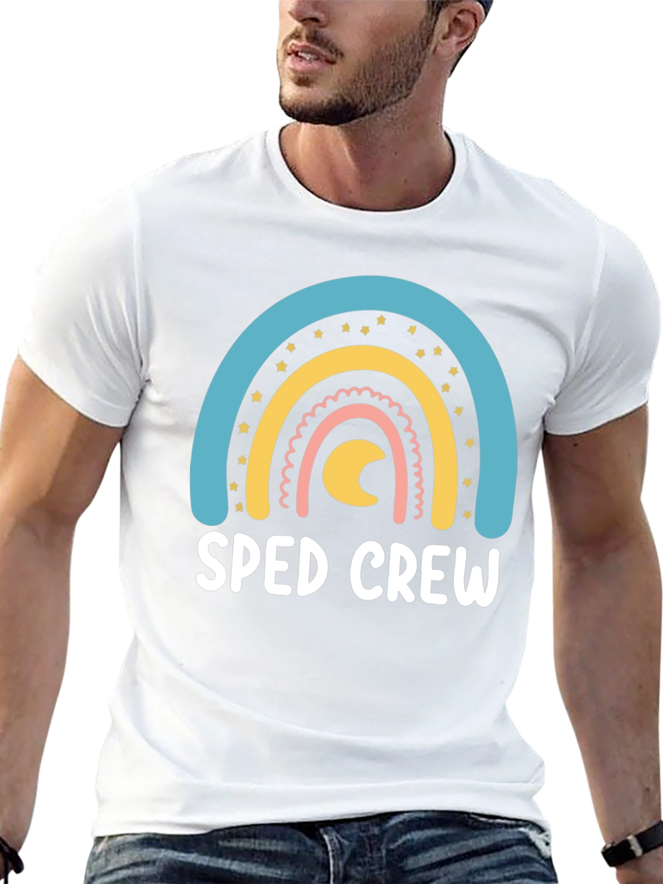SPED Crew Rainbow Graphic T-Shirt