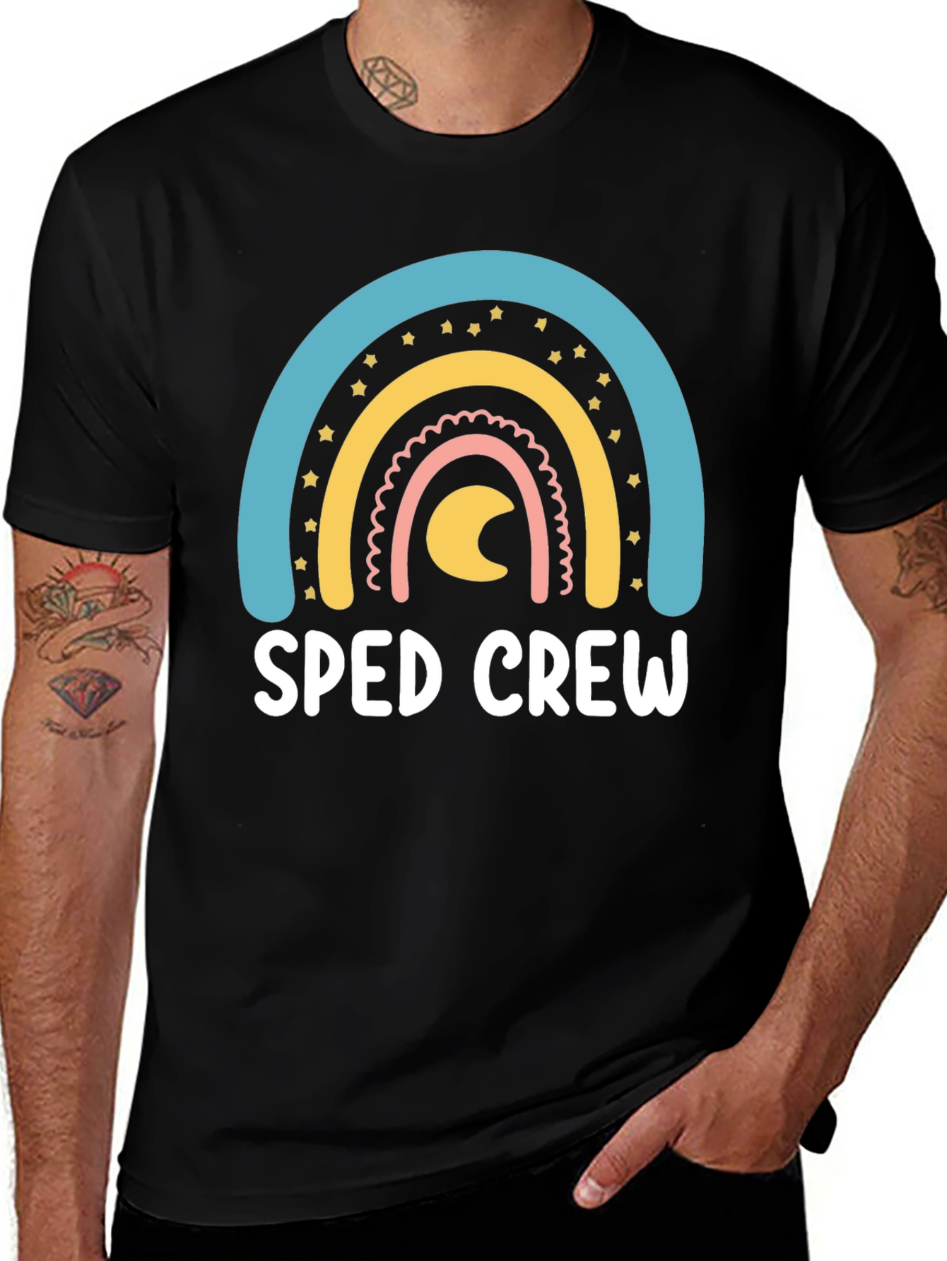 SPED Crew Rainbow Graphic T-Shirt