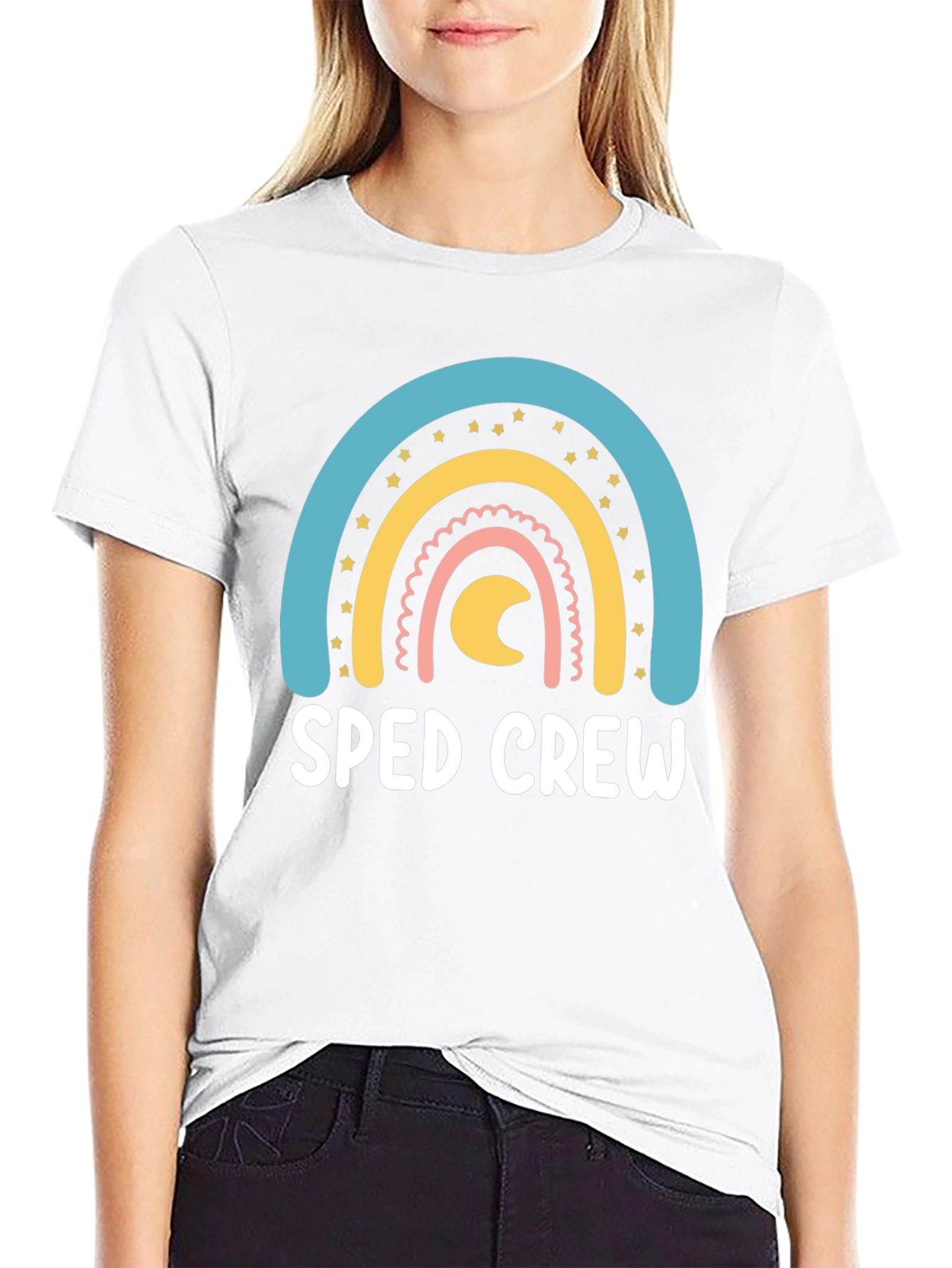 SPED Crew Rainbow Graphic T-Shirt