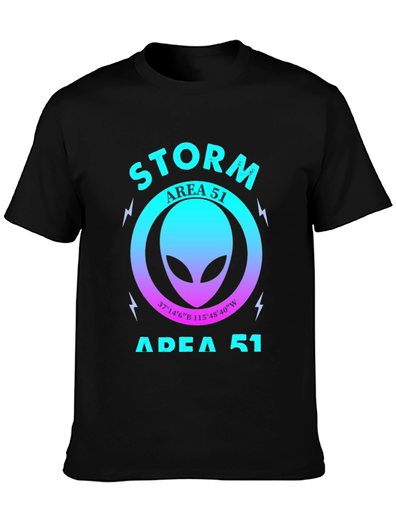 Storm Area 51 T-Shirt Alien Head Graphic Tee