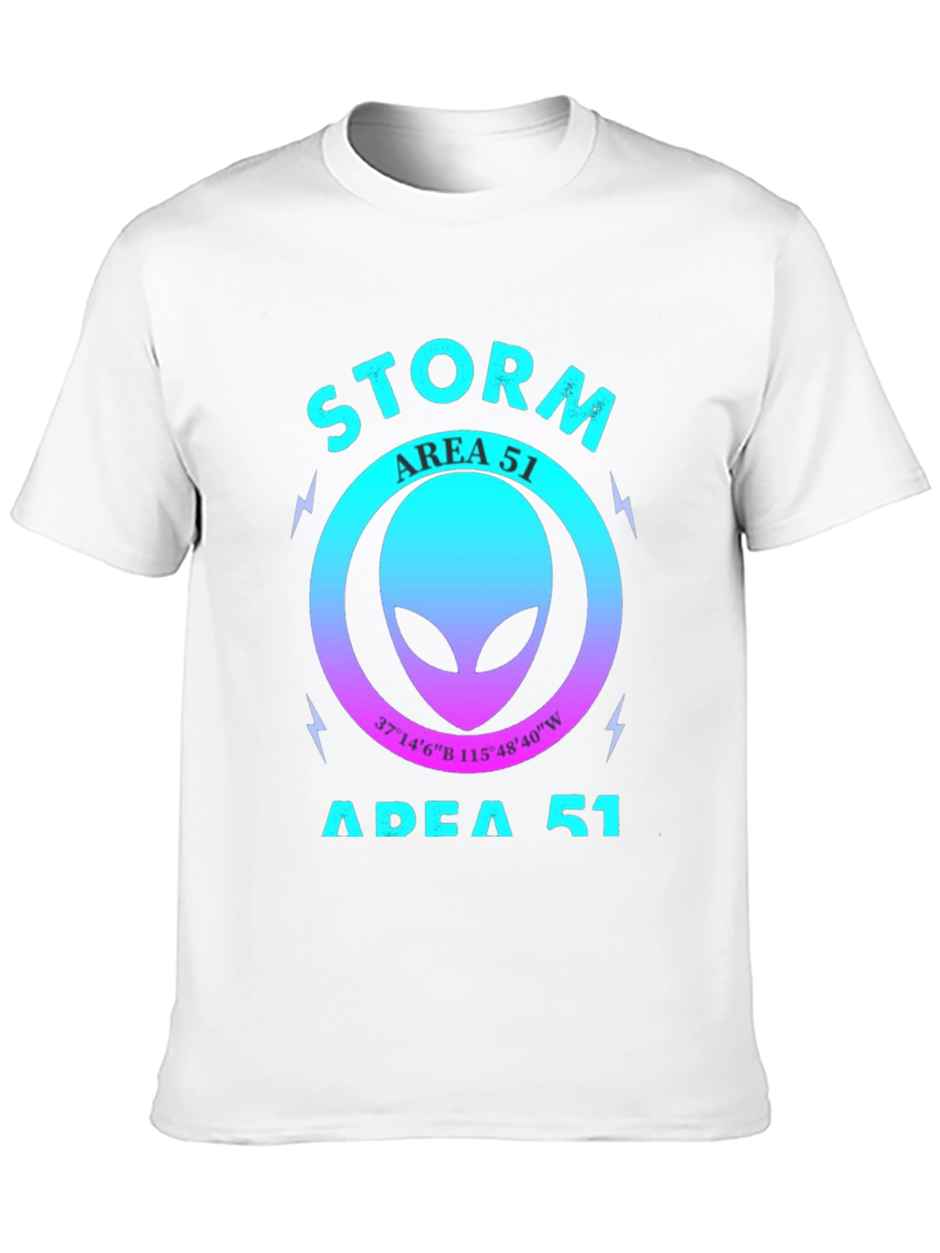 Storm Area 51 T-Shirt Alien Head Graphic Tee