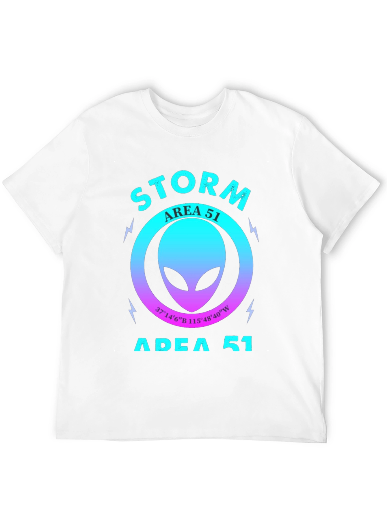 Storm Area 51 T-Shirt Alien Head Graphic Tee