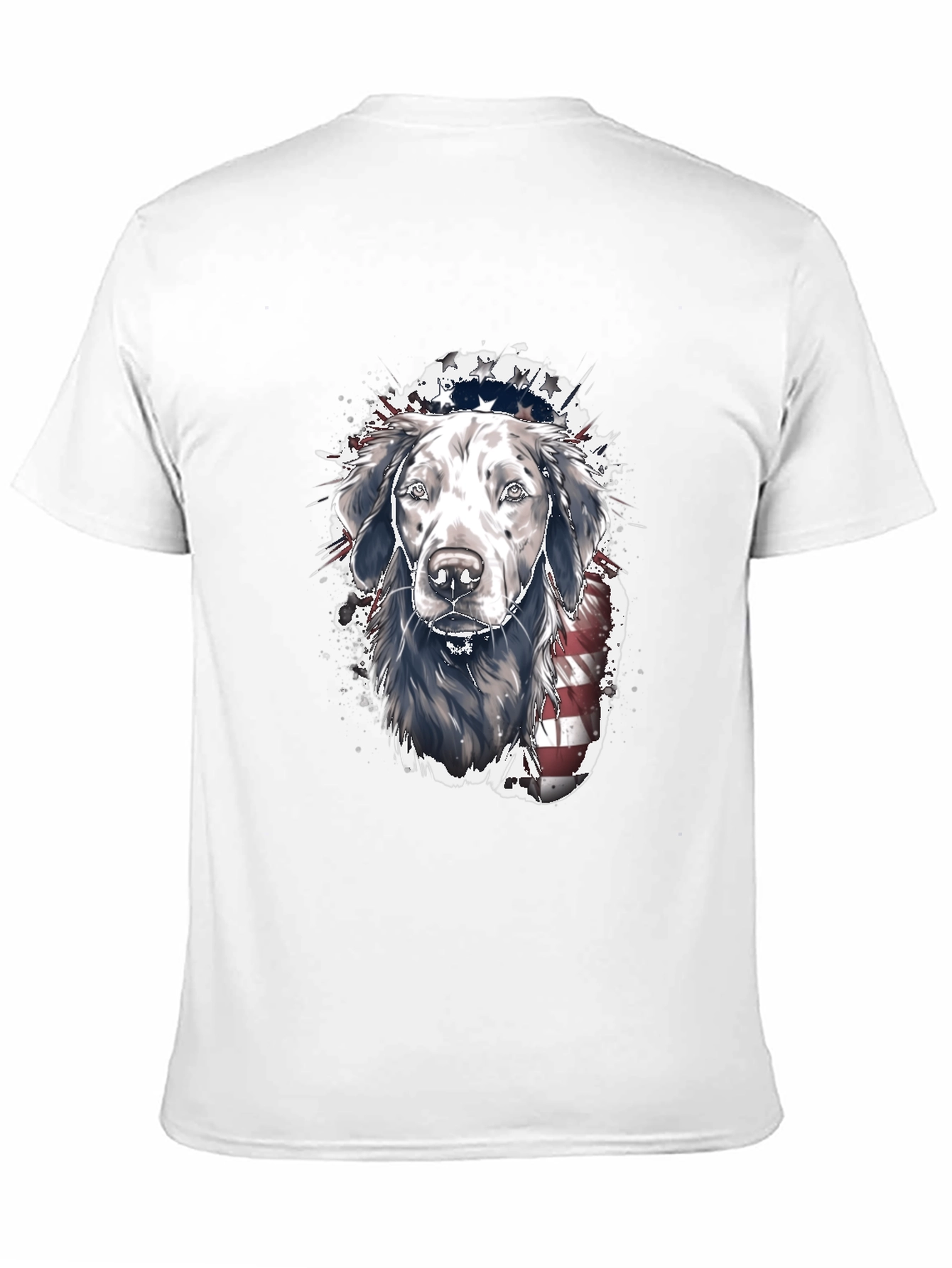 Patriotic Dog T-Shirt: USA Flag Labrador Tee