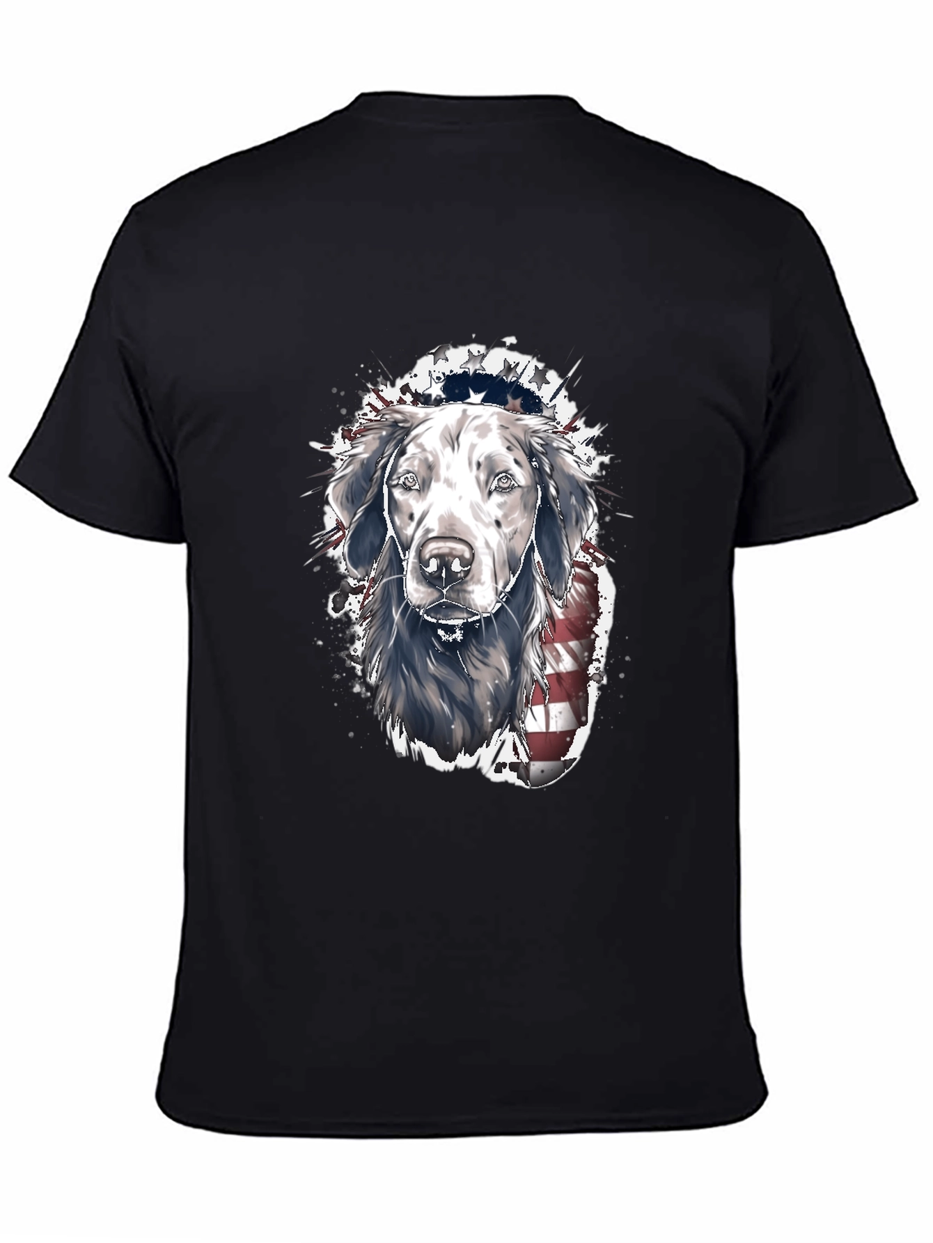 Patriotic Dog T-Shirt: USA Flag Labrador Tee