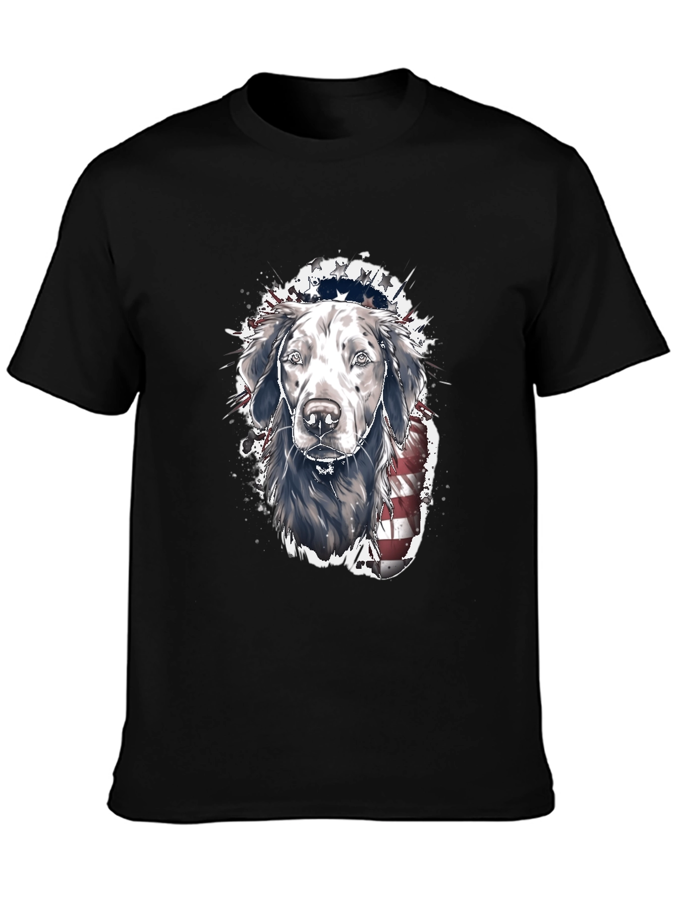 Patriotic Dog T-Shirt: USA Flag Labrador Tee