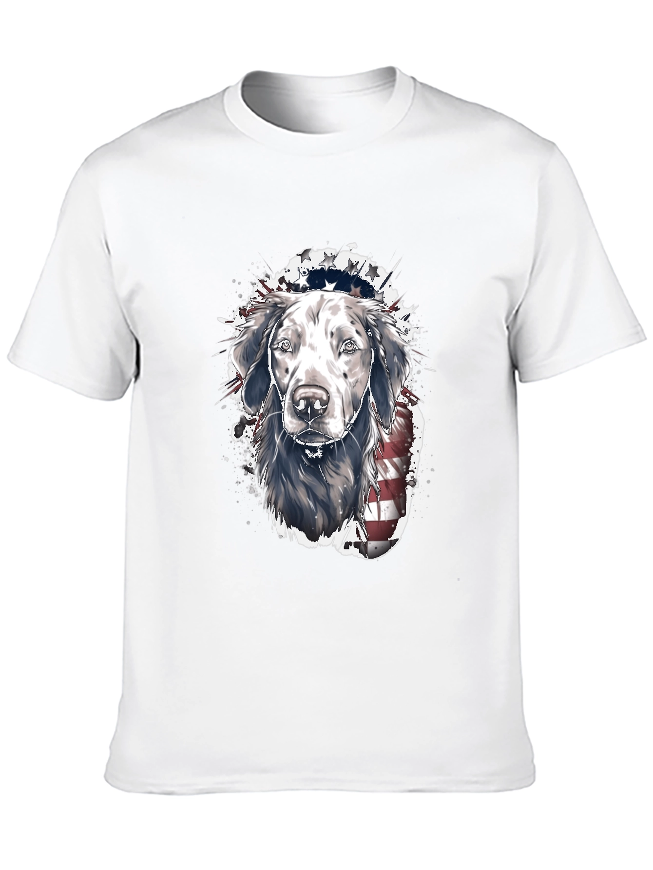 Patriotic Dog T-Shirt: USA Flag Labrador Tee