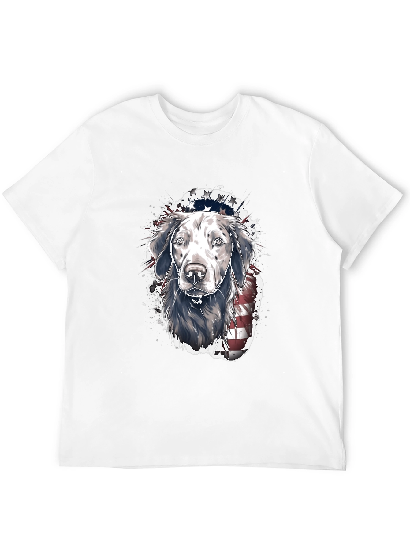 Patriotic Dog T-Shirt: USA Flag Labrador Tee