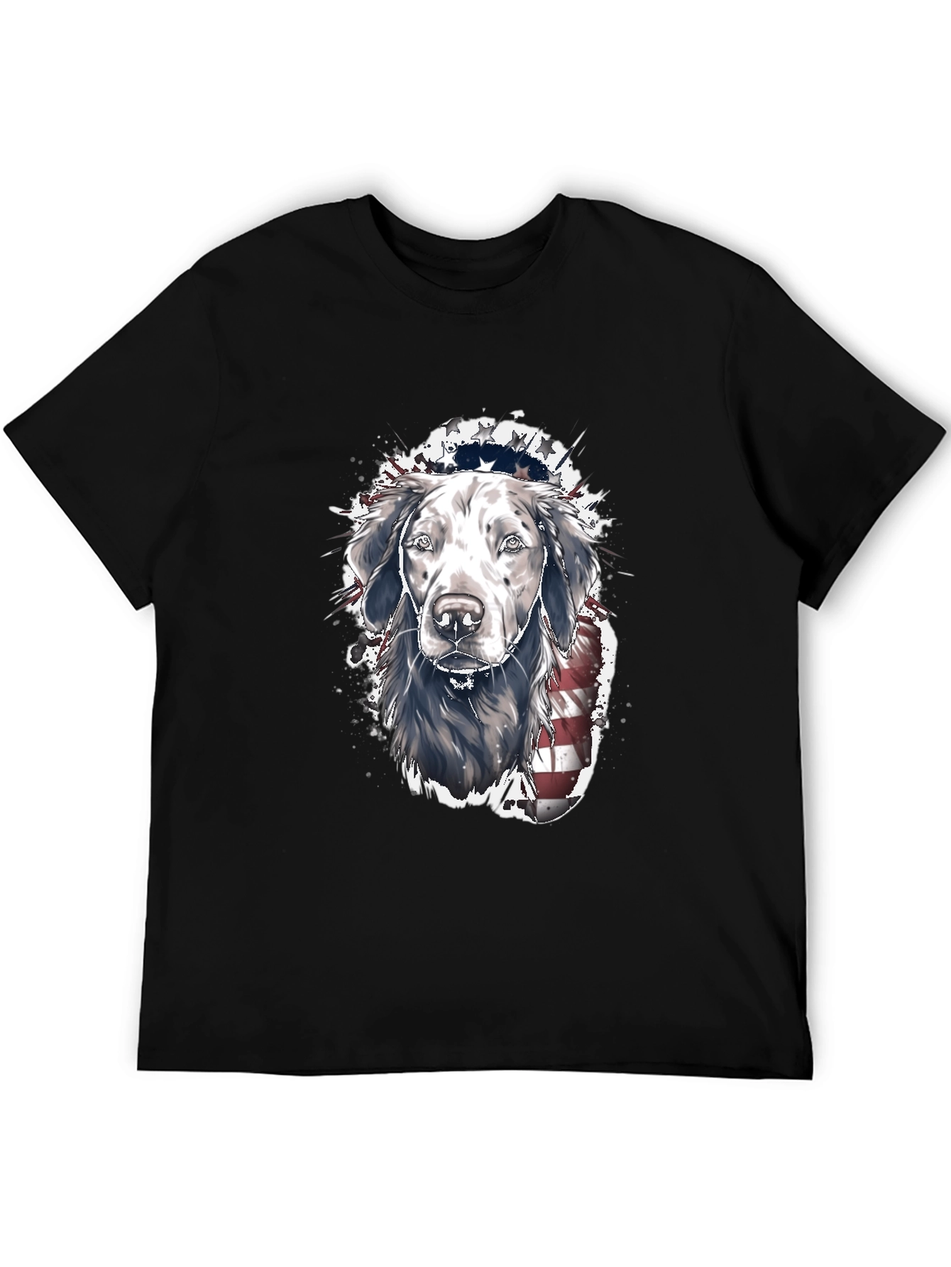 Patriotic Dog T-Shirt: USA Flag Labrador Tee