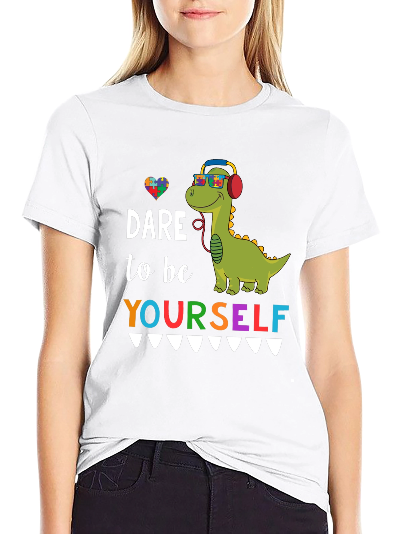 Dare to Be Yourself Autism Awareness T-Shirt