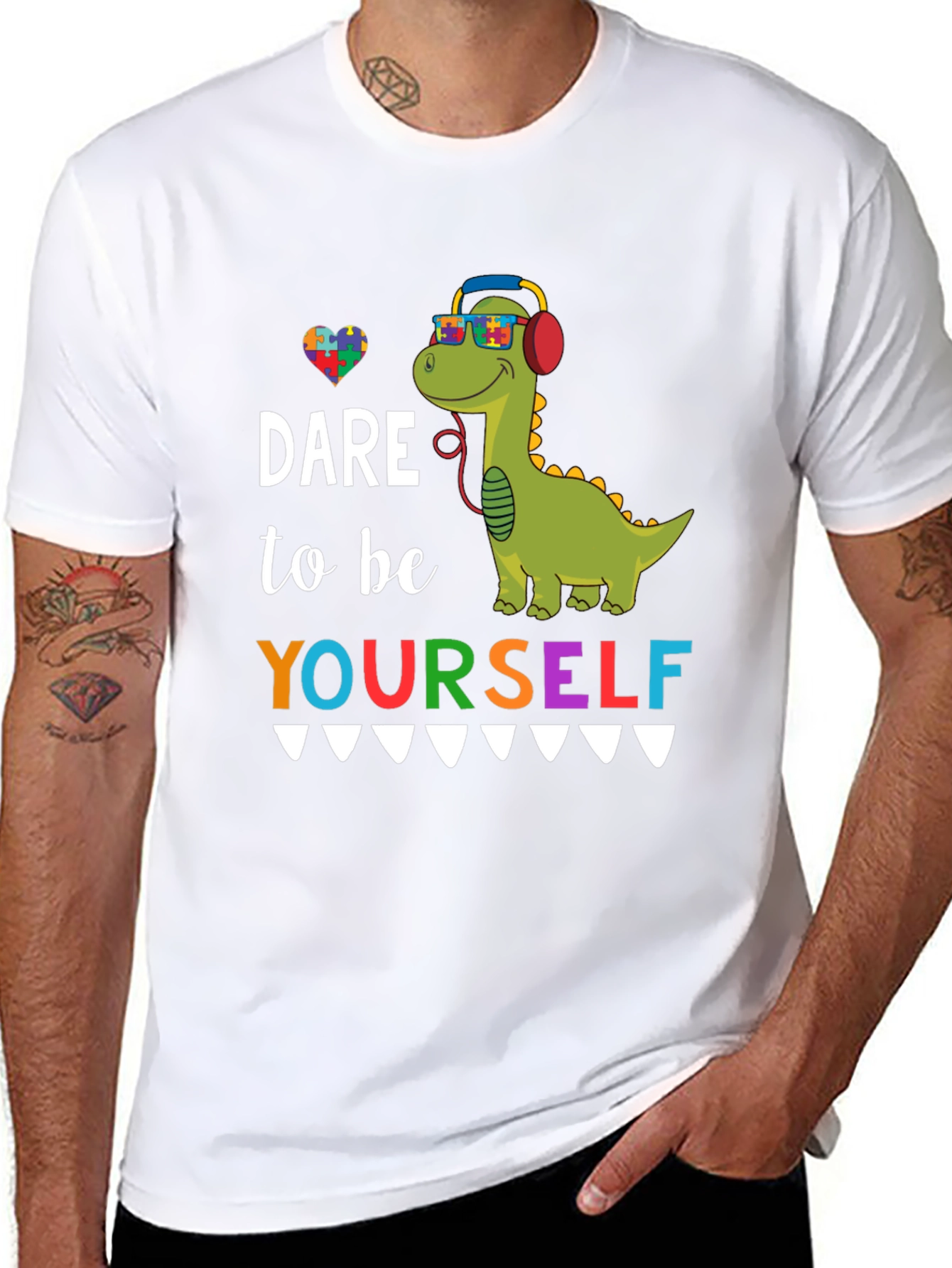 Dare to Be Yourself Autism Awareness T-Shirt