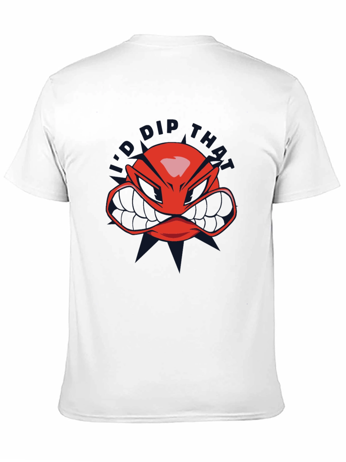 Red Helmet Graphic T-Shirt - Black Crew Neck