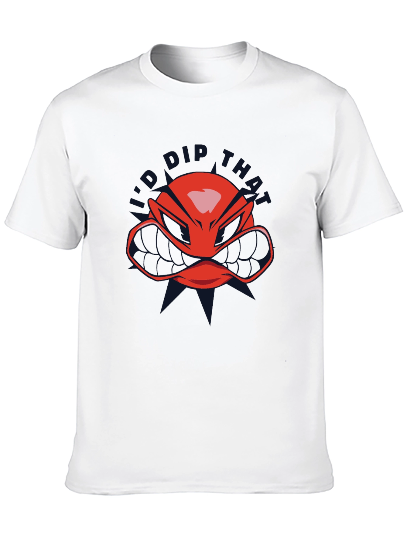 Red Helmet Graphic T-Shirt - Black Crew Neck