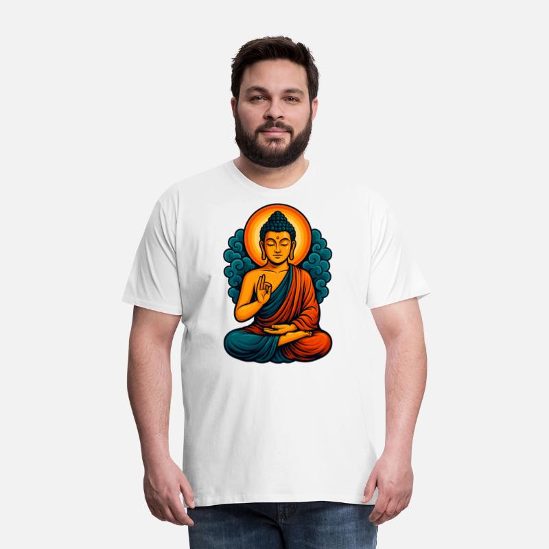 Radiant Buddha Meditative Aura – Spiritual Tee