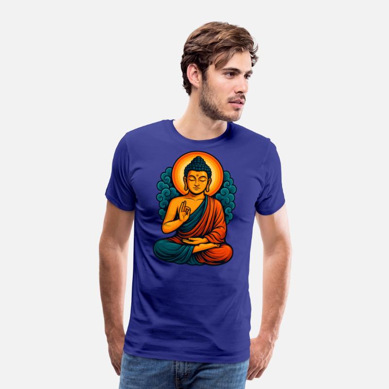 Radiant Buddha Meditative Aura – Spiritual Tee