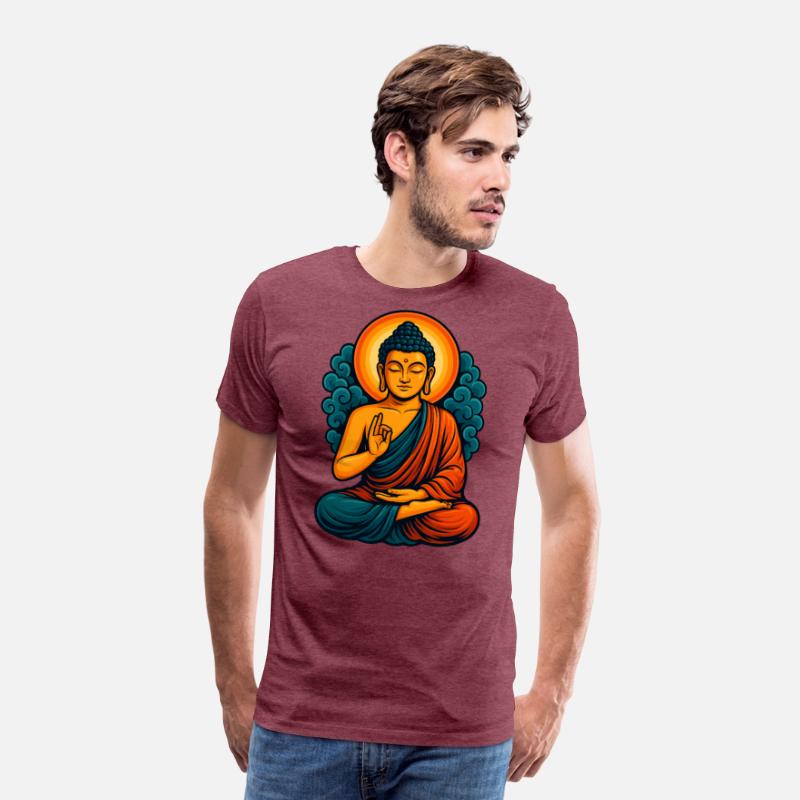 Radiant Buddha Meditative Aura – Spiritual Tee