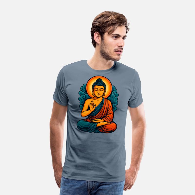 Radiant Buddha Meditative Aura – Spiritual Tee