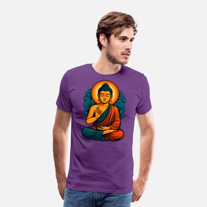 Radiant Buddha Meditative Aura – Spiritual Tee
