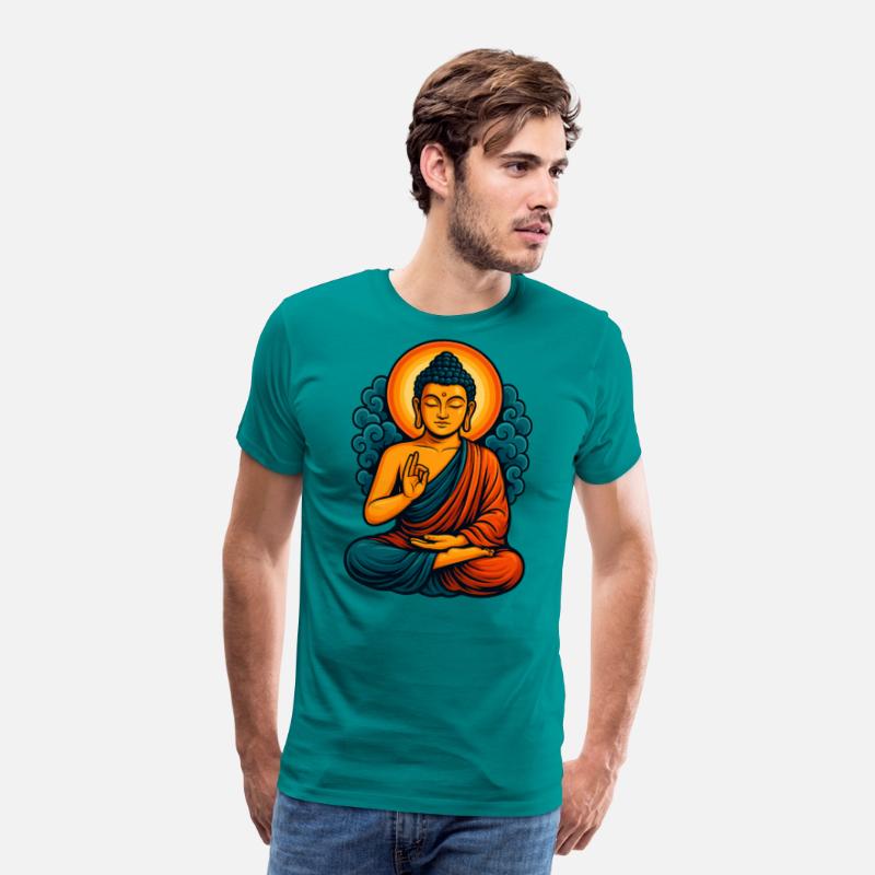 Radiant Buddha Meditative Aura – Spiritual Tee
