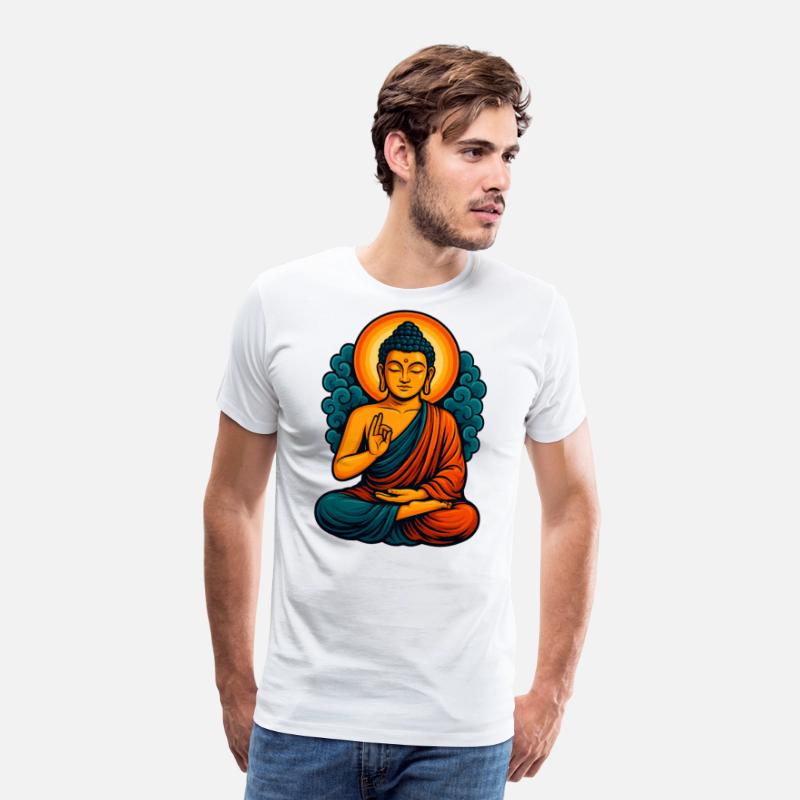 Radiant Buddha Meditative Aura – Spiritual Tee