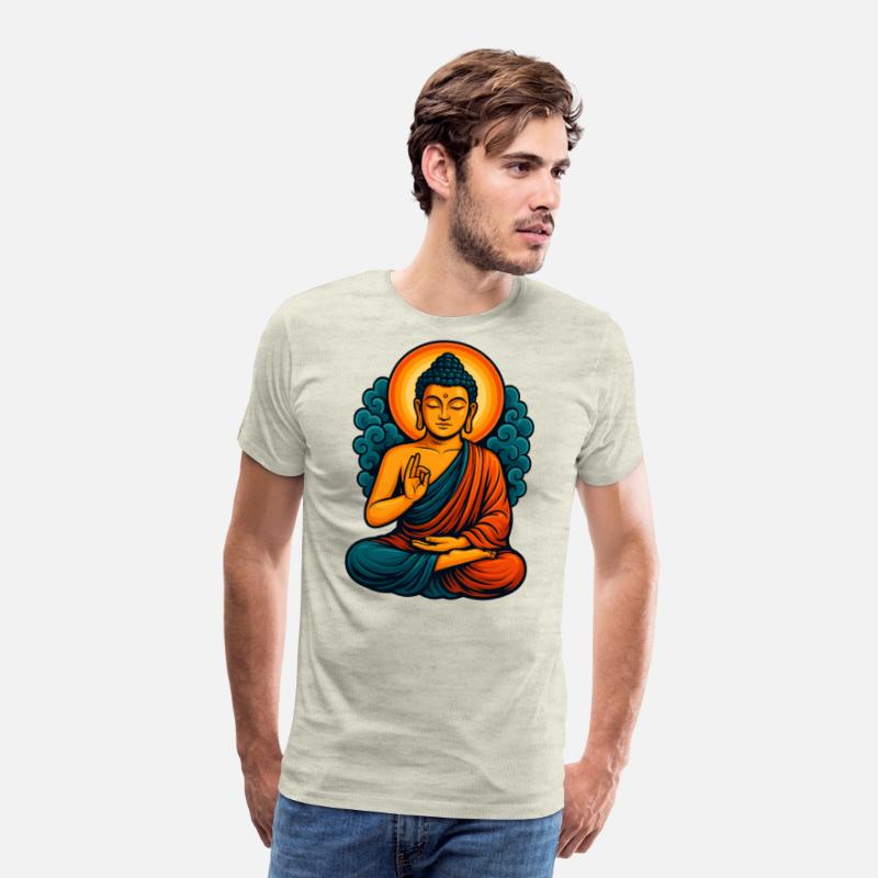 Radiant Buddha Meditative Aura – Spiritual Tee