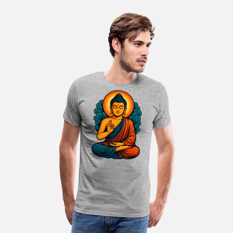 Radiant Buddha Meditative Aura – Spiritual Tee