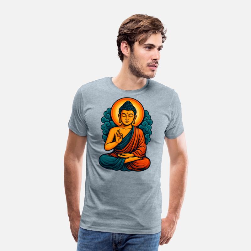Radiant Buddha Meditative Aura – Spiritual Tee