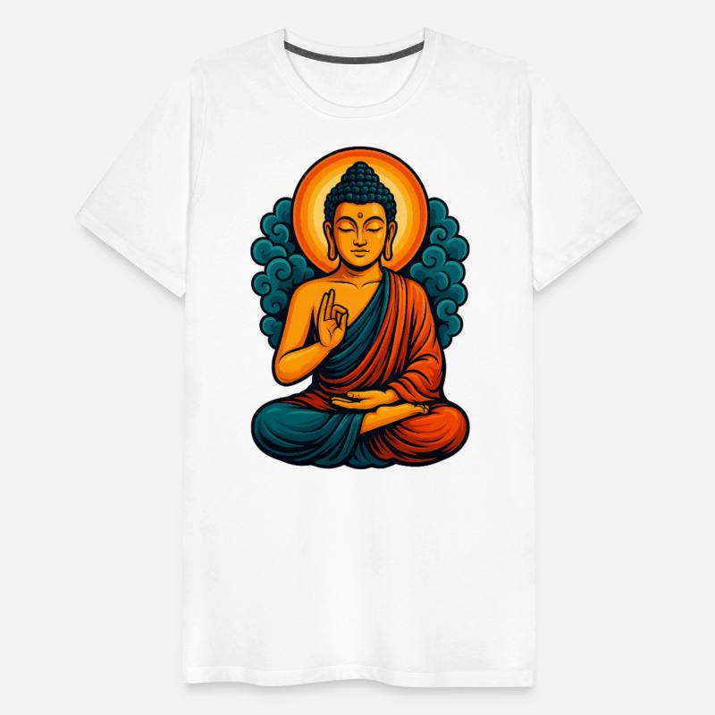 Radiant Buddha Meditative Aura – Spiritual Tee