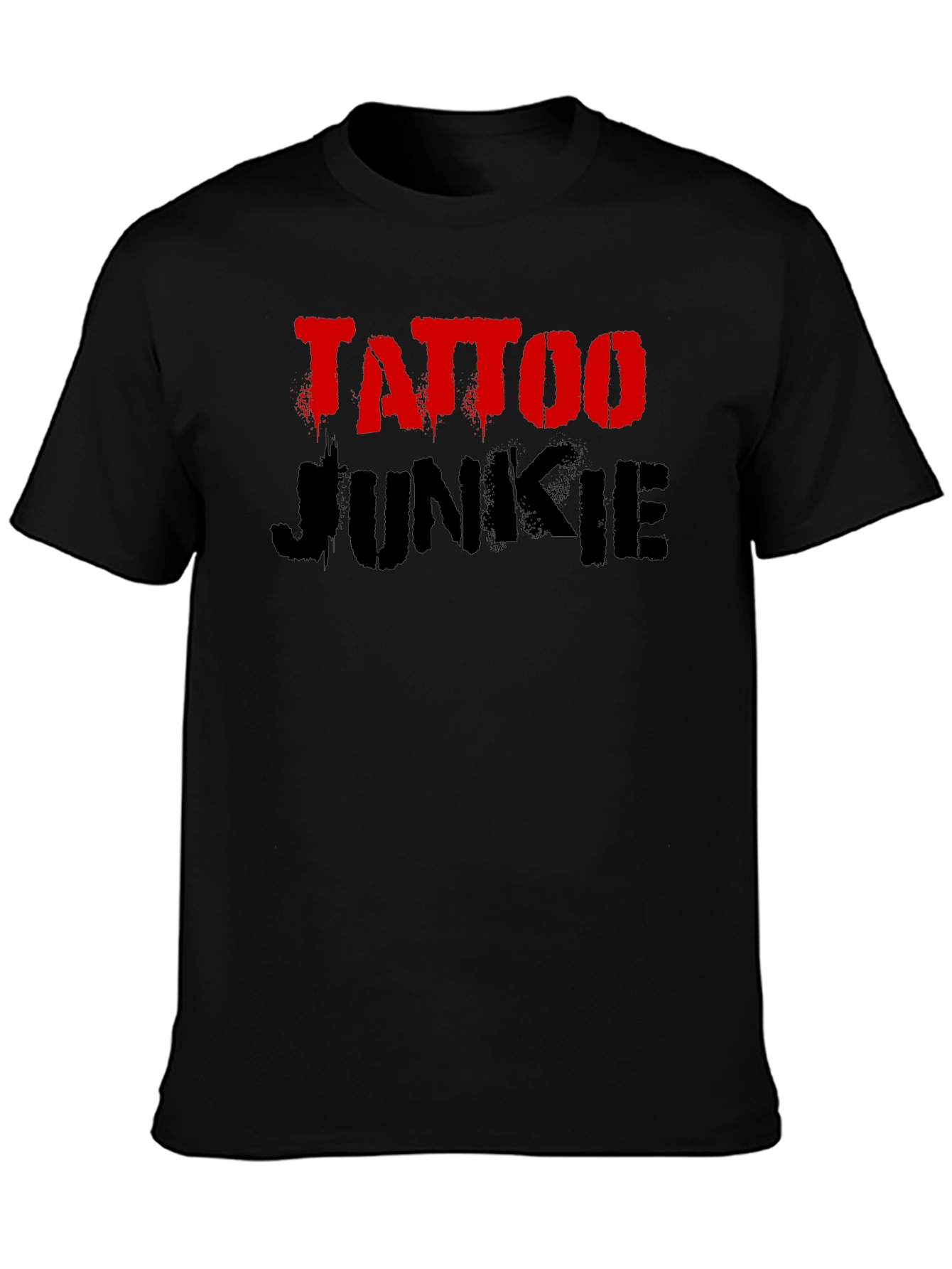 Tattoo Junkie Graphic Tee - Bold Black Shirt