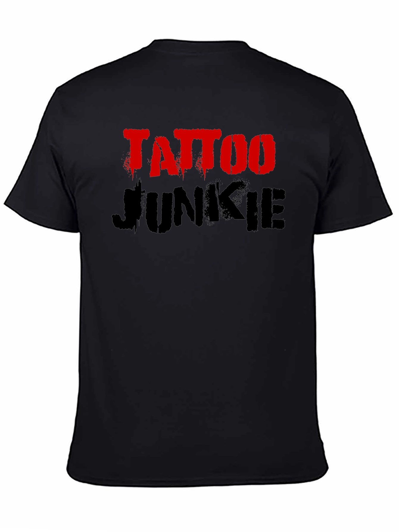 Tattoo Junkie Graphic Tee - Bold Black Shirt