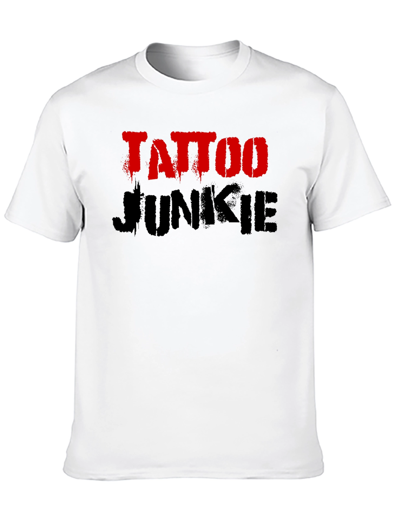 Tattoo Junkie Graphic Tee - Bold Black Shirt