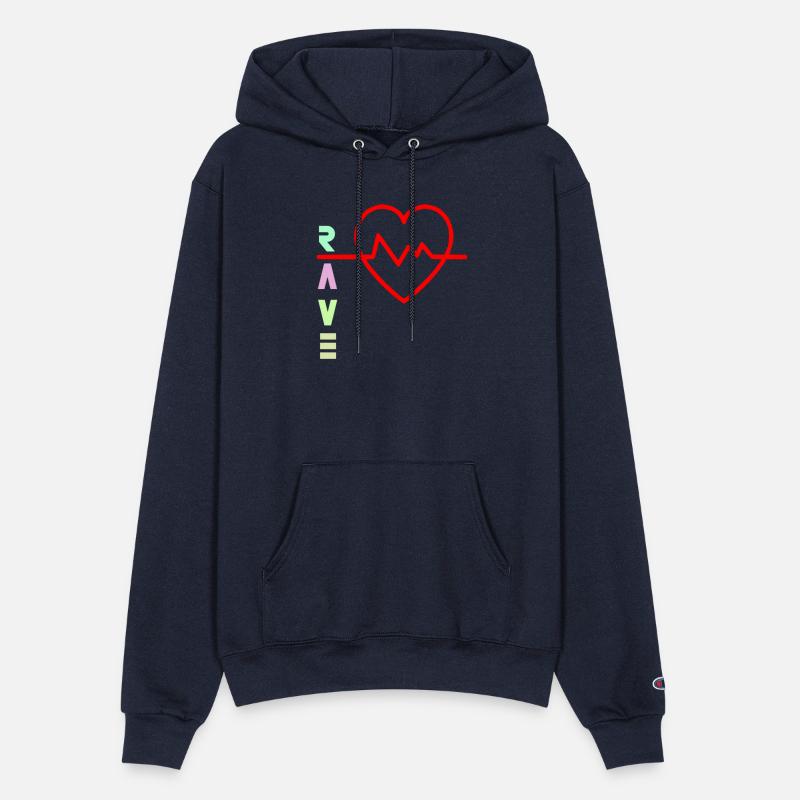 Rave with heart beat logo