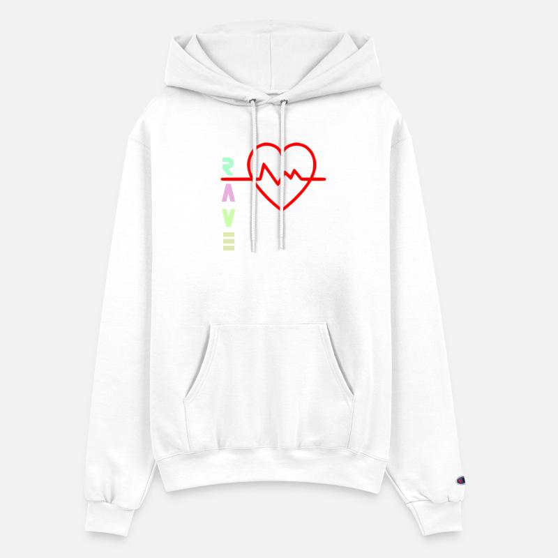 Rave with heart beat logo
