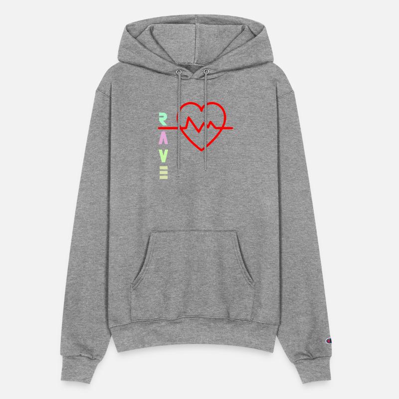 Rave with heart beat logo