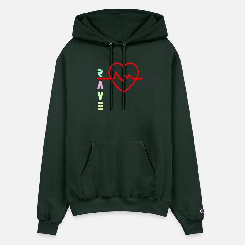 Rave with heart beat logo