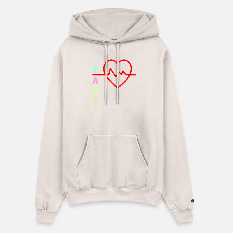 Rave with heart beat logo