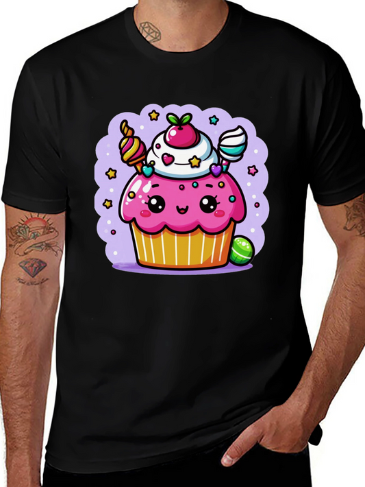 Cute Kawaii Cupcake Graphic Tee