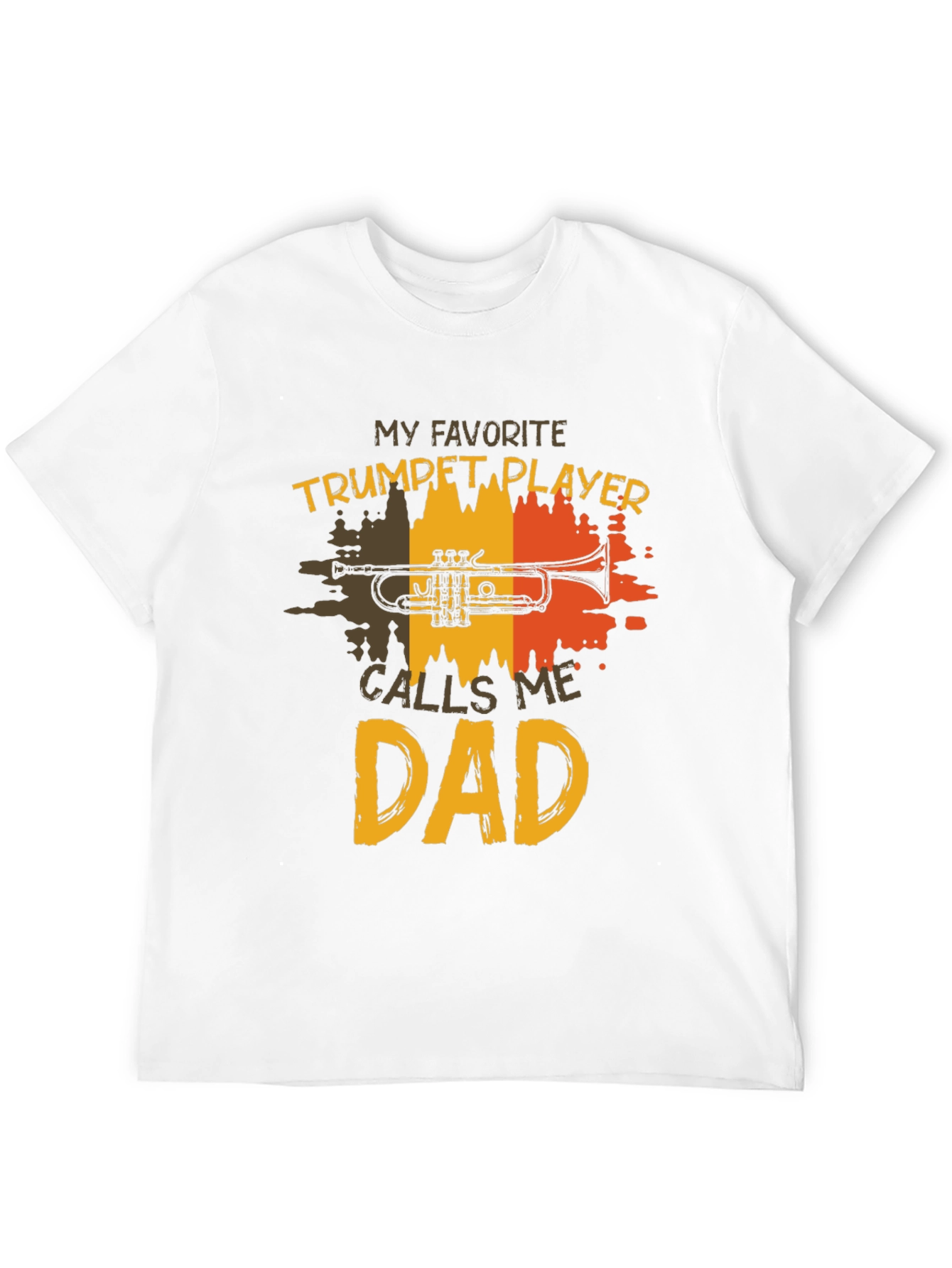 Trumpet Player Dad T-Shirt - Musical Fathers Day Gift